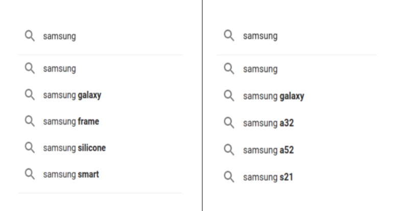 Видача змінилась: була “Samsung frame”, а стала “Samsung a32”. Саме цю модель смартфона люди шукають і купують частіше.